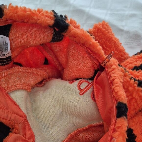 Disney Orange and Black Tigger Kids Footie Holloween Costume - Picture 7 of 16